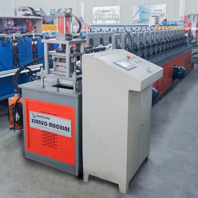 Rolling shutter door blade forming machine