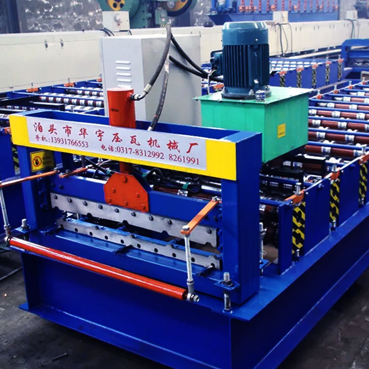 Single-plate trapezoidal cold bending forming machine