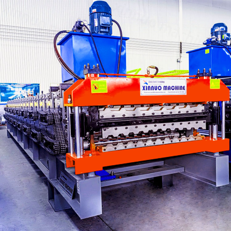 Double-layer roller forming machine