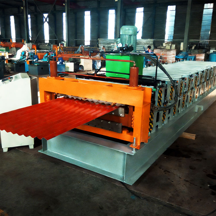 Double-layer corrugated forming machine