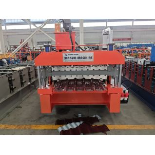 Double-layer profile forming machine
