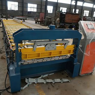 Trapezoidal veneer roof coil forming machine