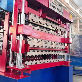 Three-layer cold bending forming machine