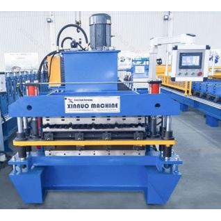 Double-layer color steel tile pressing machine
