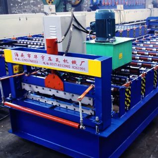 Single-plate trapezoidal cold bending forming machine