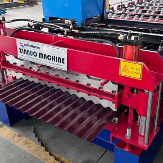 Double-layer color steel tile pressing machine