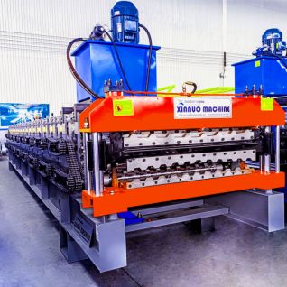 Double-layer roller forming machine