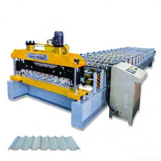 Single-plate trapezoidal cold bending forming machine