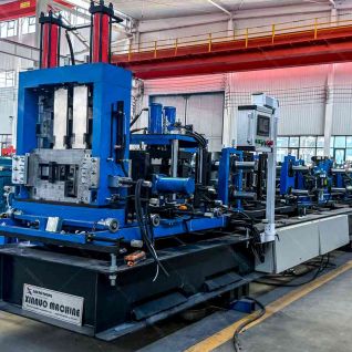 Fully automatic C-shaped steel purlin forming machine