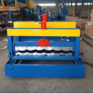 Metal roofing tile forming machine