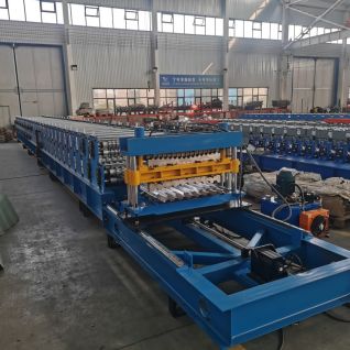 double deck roofing sheet roll forming machine