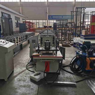 roller shutter door guide rail roll forming machine