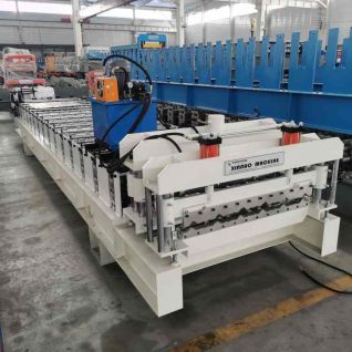 1000mm Glazed Tile Roll Forming Machine - 6 Peak Metal Roof Tile Forming Line