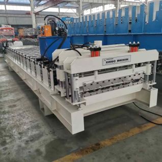 Servo Glazed Tile Roll Forming Machine | 800mm 5 Peak Metal Roof Tile Machine
